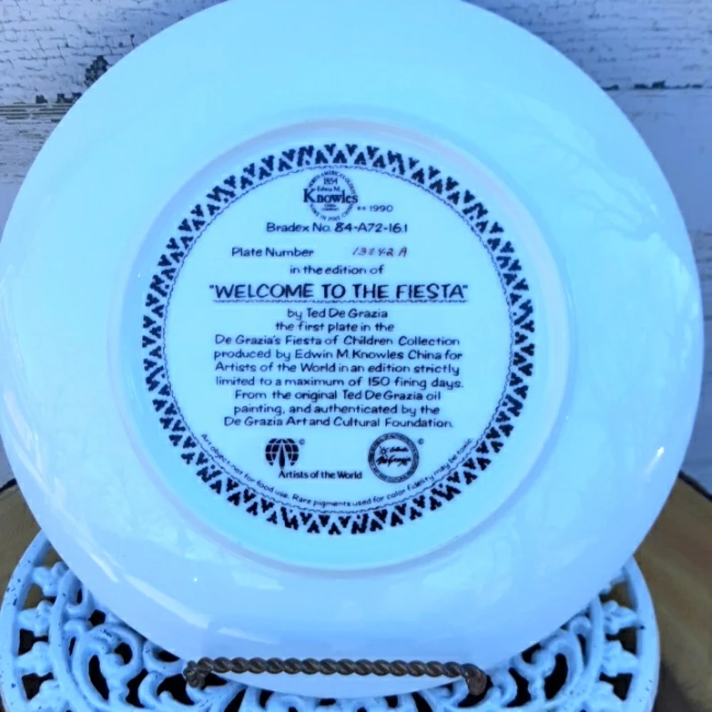 EUC VTG DEGRAZIA PLATE - Picture 2 of 8